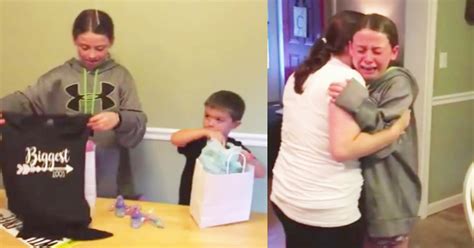 13 year old daughter sobs during mom s emotional pregnancy reveal
