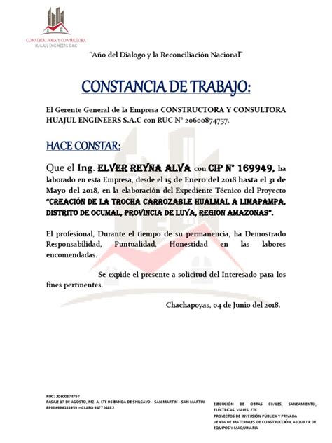 Modelos De Carta De Constancia De Trabajo Financial Report Images And