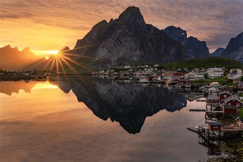 Reine Midnight Sun Lofoten Norway Martin Matte Flickr