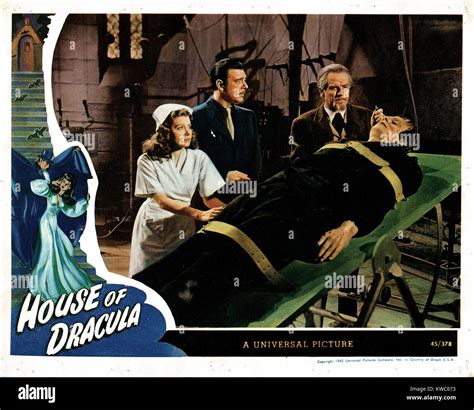 House Of Dracula From Left Jane Adams Lon Chaney Jr Onslow
