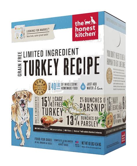 It comes in a dry mix that you add hot water too. The Honest Kitchen Limited Ingredient Diet Turkey Recipe ...