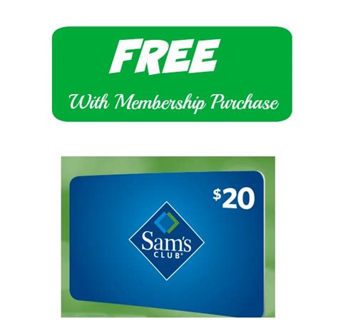 Complimentary membership card for a spouse or other household member. Sam's Club: FREE $20 eGift Card w/ Membership Purchase!