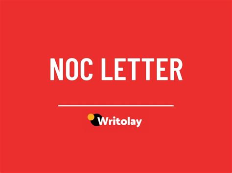 Download the noc format here. NOC Letter Sample Templates - 6 Different Formats