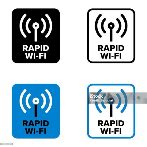 Teknologi Rapid Wifi Dari Tanda Informasi Koneksi Internet Cepat