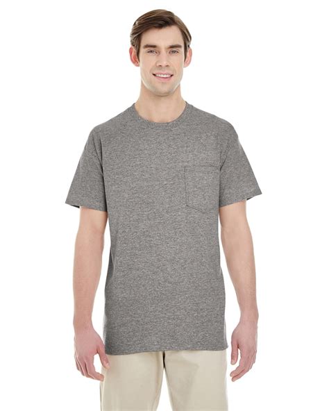 Gildan The Gildan Adult Heavy Cotton 53 Oz Pocket T Shirt Graphite