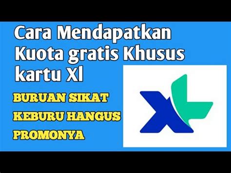 Admite la descarga de todos los formatos de video y audio: Terbaru cara mendapatkan kuota Gratis xl 2020 - YouTube