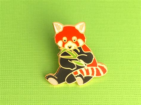 Red Panda Pin Oh Plesiosaur
