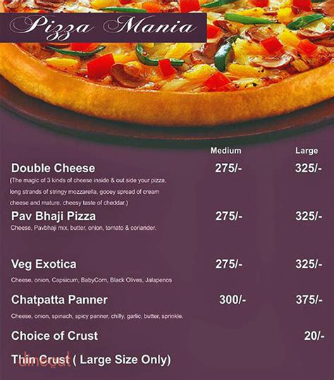 Menu Of Pizza City Sodala Jaipur Dineout Discovery