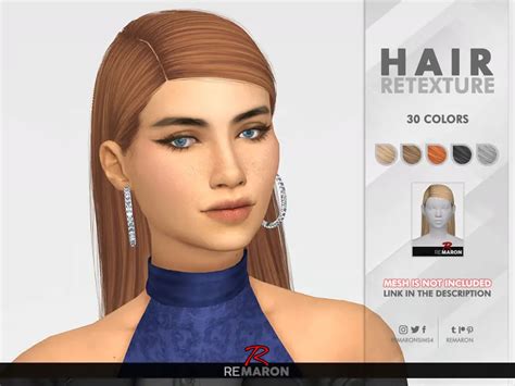 The Sims Resource Wings On1017 Hair Retextured By Remaron Sims 4 Hairs