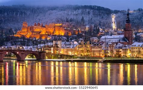 Old Town Heidelberg Winter Castle Ruins Stock Photo Edit Now 1522940645