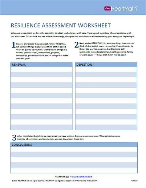27 Resilience Activities And Worksheets For Students And Adults Pdfs