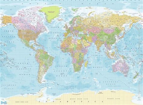 Review Of 1wall Map Of The World Wall Mural
