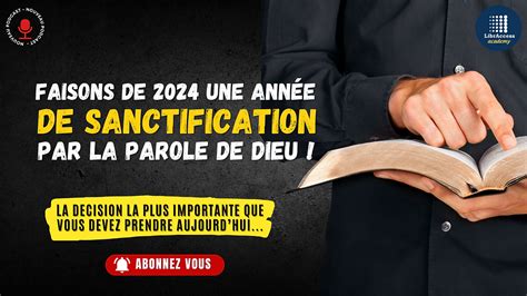 Sanctification Par La Parole De Dieu En 2024