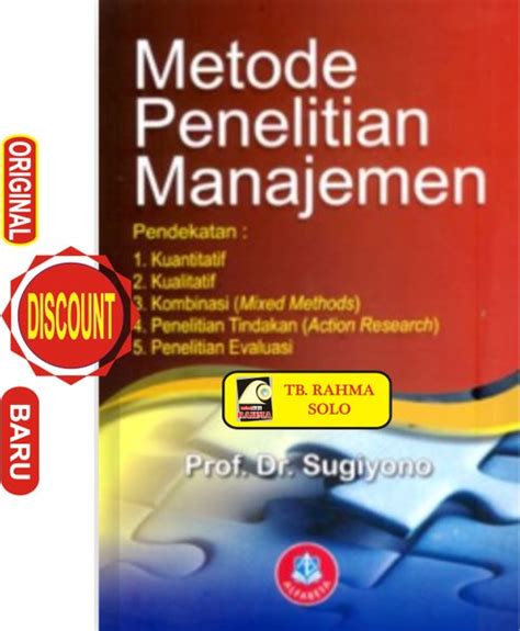 Jual Metode Penelitian Manajemen MPM Prof Dr Sugiyono Alfabeta Buku