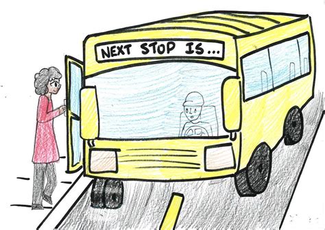 Cartoon Drawing Cartoon Rosa Parks Bus ~ Drawing Easy