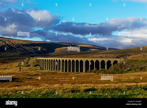 The Ribblehead Viaduct On The Settle And Carlisle Railway Line Yorkshire