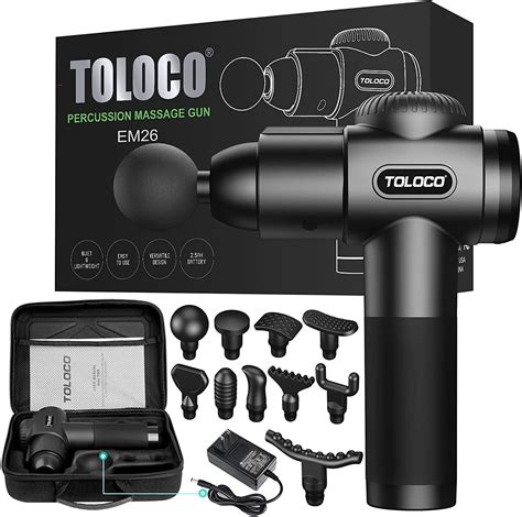 Toloco Massage Gun Upgrade Percussion Muscle Massage Gun For Athletes Handheld Deep Tissue