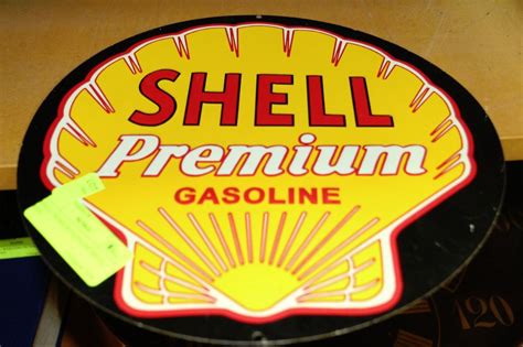 Shell Premium Gasoline Metal Sign