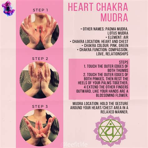 Heart Chakra Mudra Leefitlife