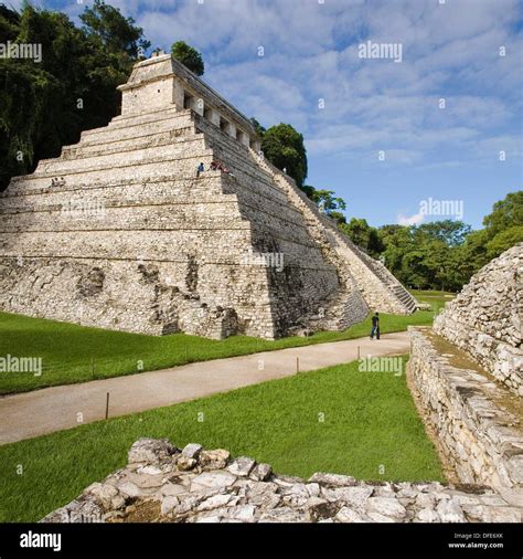 Temple Of The Inscriptions Funerary Monument For Pacal The Great Palenque Chiapas Mexico