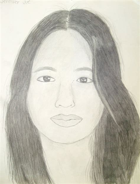 Highschoolart Self Portrait Drawing High School Art
