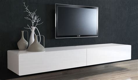 Ikon White Floating Tv Unit Medium Delux Deco Living Room Tv