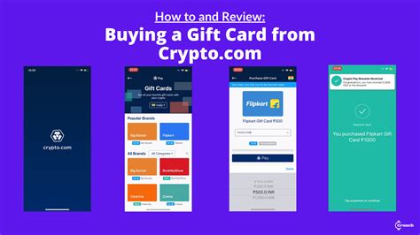 How do i access gift cards in the crypto.com app? Review: Buy Gift Cards in India with Cryptocurrency on ...