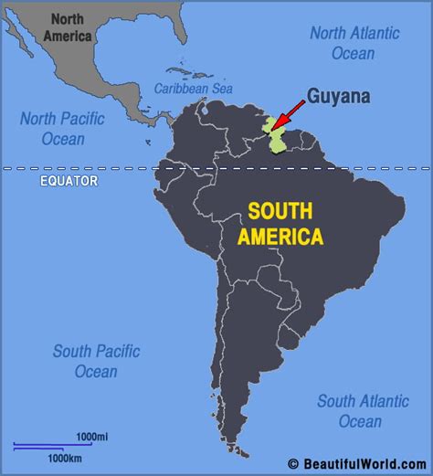 Map Of Guyana Facts And Information Beautiful World Travel Guide