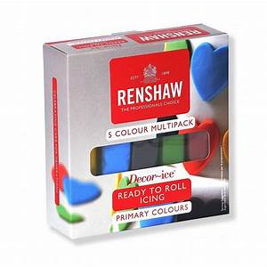 Renshaw Ready To Roll Icing Primary Colour Multipack 5x100g Approved Food