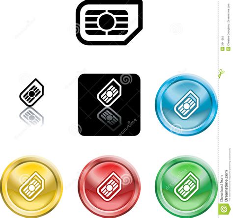 SIM card icon symbol stock vector. Illustration of black - 3841392
