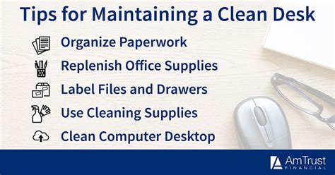 Tips How To Keep Your Desk Clean Amtrust Insurance