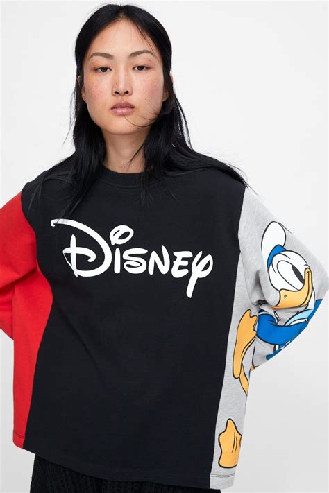 Image 2 Of ©disney Donald Duck Sweatshirt From Zara Streetwear Tshirt