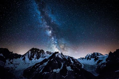 Mont Blanc And Milky Way Milky Way Milky Way From Earth Mont Blanc