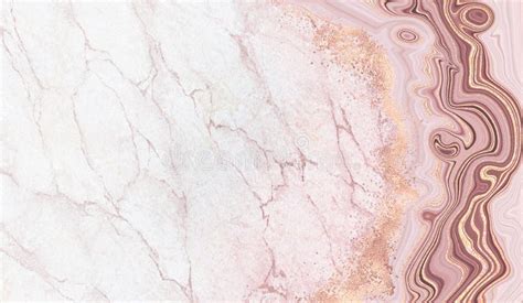 Trama Astrata Di Marmo Bianco Marmo Con Vene Rosa Illustrazione