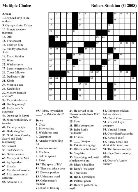 Most of the crossword puzzles in this collection are easy puzzles, but a few harder ones are in the mix. Printable Crossword Puzzles For Adults Pdf | Printable ...