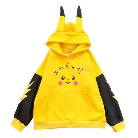 Pikachu Anime Pikachu Ears Pikachu Hoodie Cute Pikachu Cute Pokemon