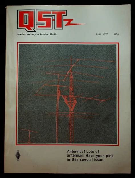 Vintage Qst Magazine April Antennas Vhf Vertical Radiator Arrl Ham Radio Picclick
