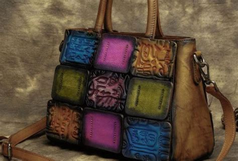 Handmade Leather Crossbody Purse Shoulder Bag For Women Leather Messen