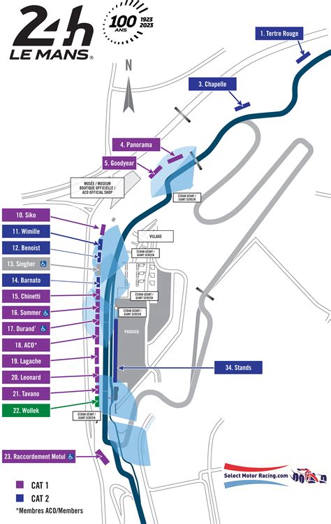 Le Mans 24hr ACO Circuit Maps Race Tickets Camping Hospitality
