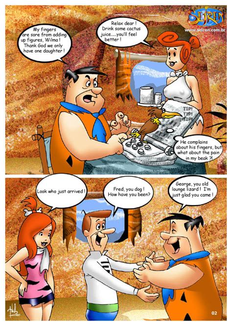 Rule 34 Comic Female Fred Flintstone George Jetson Hanna Barbera