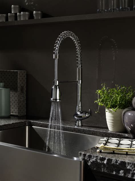 The right faucet for your kitchen should be attractive and fit with the decor, however, since it is such a hardworking fixture in your kitchen it can't be just another pretty face to ensure it. Restaurant Style Kitchen Sink Faucet