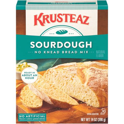 Krusteaz Sourdough No Knead Bread Mix 14 Oz Box