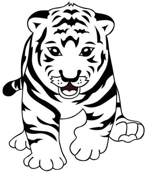 50 Desenhos De Tigre Para Colorir Pop Lembrancinhas