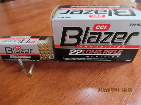 Cci Ammunition Blazer 22 Lr 40gr Lrn 500 Rounds1 Brick 10 Boxes