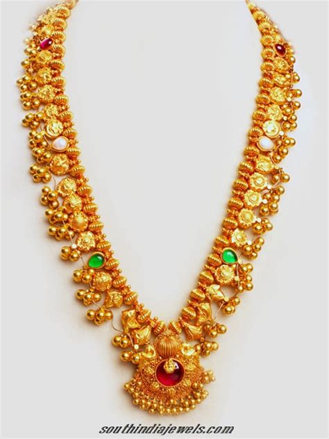 22 Carat Gold Traditional Necklace South India Jewels