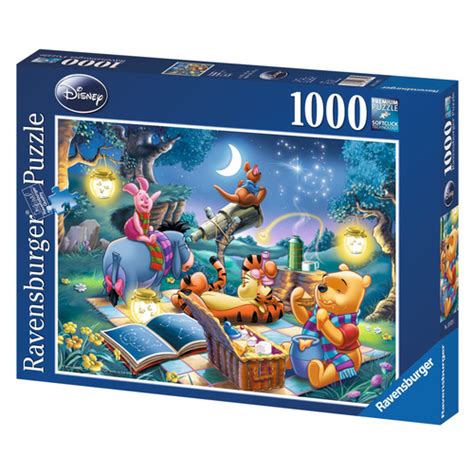 The winnie the pooh 3d crystal puzzle from bepuzzled is a sleek, translucent, crystalline puzzle with 38 unique interlocking pieces. Ravensburger Puzzle 1000pc - Disney Winnie The Pooh
