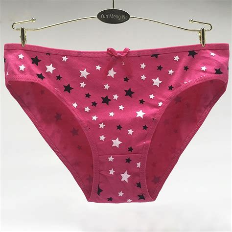 Pack Of Hot Star Lady Pantie Girl Short Brief Cotton Women Bikini Underwear Lady Pants Sexy