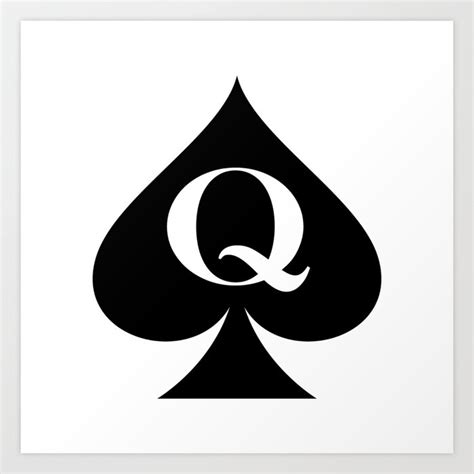 Cuckold Queen Of Spades Or Hotwife Symbol Art Print By