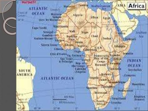 Atlantic Ocean On Sub Saharan Africa Map Ocean Wildlife List