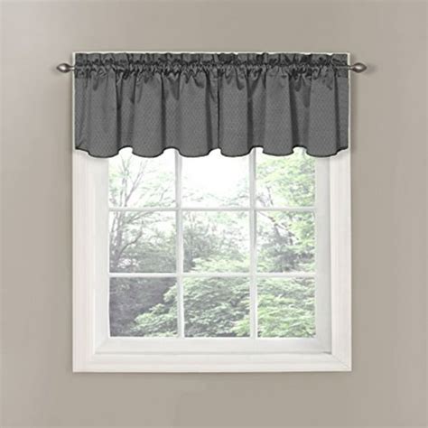 Eclipse 42 X 21 Short Valance Small Window Curtains Bathroom Living Room And Kitchens